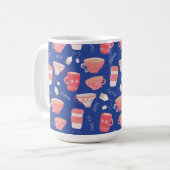Antikes Teetassen-Teekannen-Muster Kaffeetasse (Vorderseite Links)