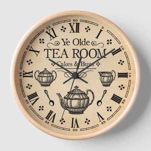 Antikes Teezimmer Uhr (Vorderseite)