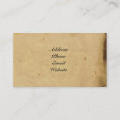 Antikes Telefon, Kompass und Kamera Visitenkarte (Rückseite)