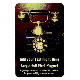 Antikes Telefon-Telefonnummer-Buch Magnet