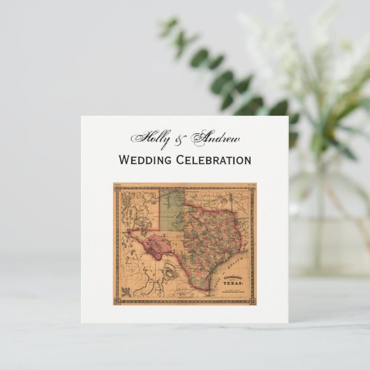 * Antikes Texas Karte #1 (Stehend Vorderseite)