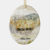 Antikes Theater Athen Griechenland Keramik Ornamen Keramik Ornament (Rechts)