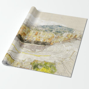 Antikes Theater in Athen, Griechenland  Geschenkpapier
