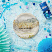 Antikes Theater in Athen, Griechenland Pappteller (Party)