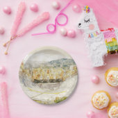 Antikes Theater in Athen, Griechenland Pappteller (Party)