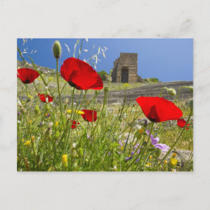 Antikes Theater in der Akropolis von Pergamon Postkarte