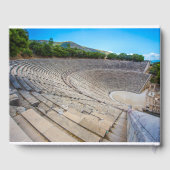 antikes Theater in Epidaurus, Argolida, Griechenla Gästebuch (Rückseite)