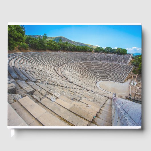 antikes Theater in Epidaurus, Argolida, Griechenla Gästebuch (Vorderseite)