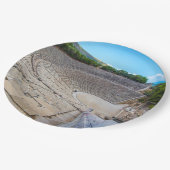 antikes Theater in Epidaurus, Argolis, Griechenlan Pappteller (Schrägansicht)