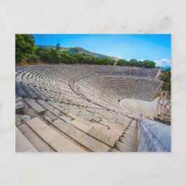 antikes Theater in Epidaurus, Argolis, Griechenlan Postkarte