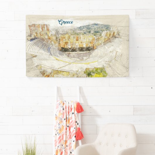 Antikes Theater von Athen, Griechenland Banner (Insitu)