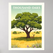Antikes Thousand Oaks Kalifornien Poster (Vorne)
