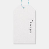 Antikes Tile in Delft Blau anpassbar Geschenkanhänger (Rückseite)