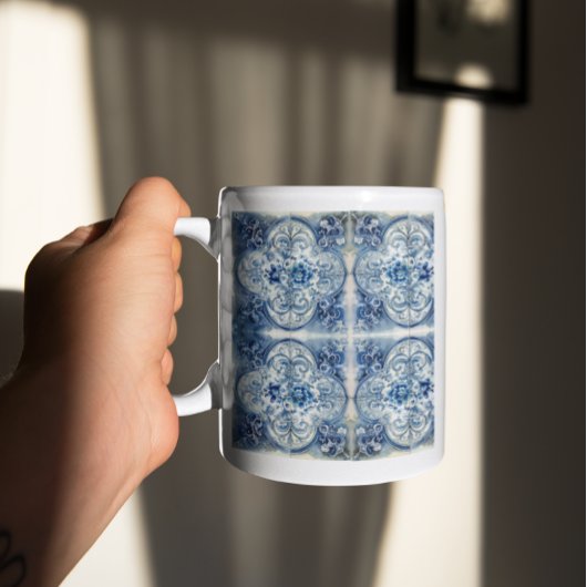 Antikes Tile in Delft Blue Tasse