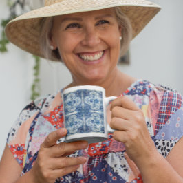 Antikes Tile in Delft Blue Tasse