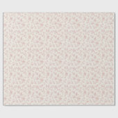 Antikes Toile-Blumenmuster Rot Geschenkpapier (Flach)