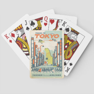 Antikes Tokio Japan Spielkarten