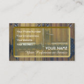 Antikes Tor mit kleiner Metallbeschläge aus Bügele Visitenkarte (Rückseite)