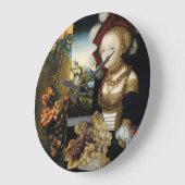 ANTIKES TRAUBEN-WEINBERG-WEIN-PROBIEREN-PARTY GROßE WANDUHR (Winkel)