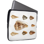 Antikes Trinket-Design mit Muscheln Laptopschutzhülle (Vorne Rechts)