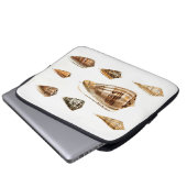 Antikes Trinket-Design mit Muscheln Laptopschutzhülle (Vorne Knopf)