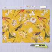 Antikes tropisches Hummingbird-Dschungelmuster Gel Seidenpapier (Handwerk)