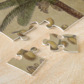 Antikes tropisches Palmenfrucht botanisch Puzzle (Seite)