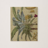 Antikes tropisches Palmenfrucht botanisch Puzzle (Vertikal)