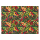 Antikes tropisches Parrox-Dschungelmuster Tischdecke (Vorderseite (Horizontal))