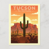 Antikes Tucson Postkarte (Vorderseite)