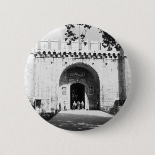 Antikes Türkei Istanbul Topkapi Palast Tor Postkar Button