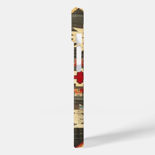 Antikes türkisches Mersin Kilim Case-Mate iPhone Hülle (Rückseite / Links)