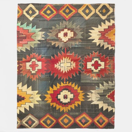 Antikes türkisches Mersin Kilim Fleecedecke (Vorderseite)