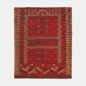 Antikes turkmenisches Design Fleecedecke (Vorderseite)