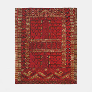 Antikes turkmenisches Design Fleecedecke