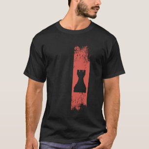 Antikes Turm-Schachstück Schachliebhaber T-Shirt