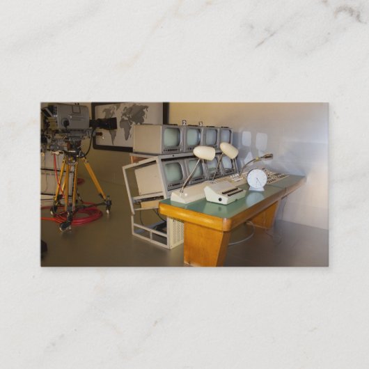 Antikes TV-Studio Visitenkarte (Vorderseite)