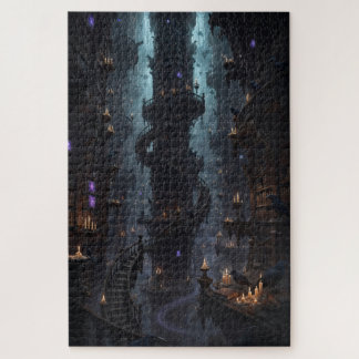 Antikes unendliches Bibliotheks-Puzzle – 1014 Teil Puzzle