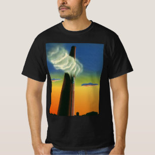 Antikes Unternehmen, Dampfpfeifenfabrik Sonnenaufg T-Shirt