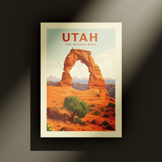 Antikes Utah Postkarte