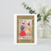 Antikes Valentine Feiertagspostkarte (Stehend Vorderseite)