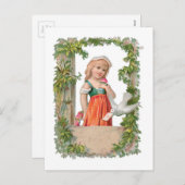 Antikes Valentine Feiertagspostkarte (Vorne/Hinten)