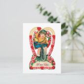 Antikes Valentine Feiertagspostkarte (Stehend Vorderseite)