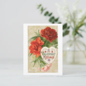 Antikes Valentine Feiertagspostkarte (Stehend Vorderseite)