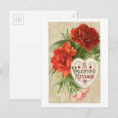 Antikes Valentine Feiertagspostkarte (Vorne/Hinten)
