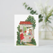 Antikes Valentine Feiertagspostkarte (Stehend Vorderseite)