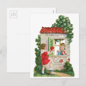 Antikes Valentine Feiertagspostkarte (Vorne/Hinten)