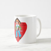 Antikes Valentine Kaffeetasse (VorderseiteRechts)