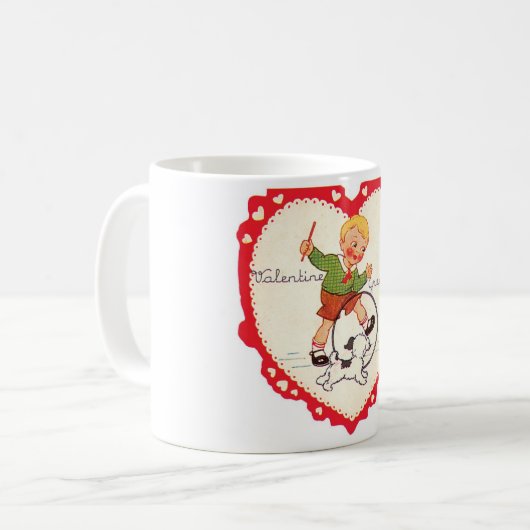Antikes Valentine Kaffeetasse (Vorderseite Links)