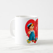 Antikes Valentine Kaffeetasse (Vorderseite Links)